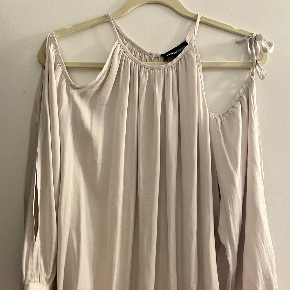 Fifteen Twenty Cold Shoulder Bell Sleeve Top